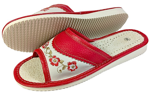 Damen hausschuhe leder - damen,