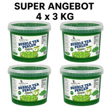 4x3kg Bubble Tea Perlen Apfel