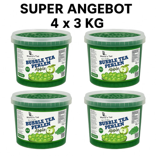 4x3kg bubble tea perlen - 4x3kg,