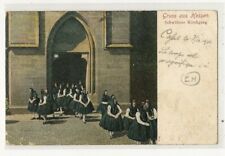 Hessen AK Volkstracht Mädchen Schwälmer Kirchgang Gruß aus... Ansichtskarte 1906