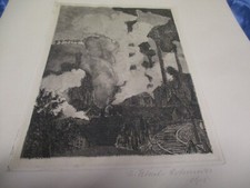 Original - Radierung von Bettina Feistel - Rohmeder , 1918 , signiert , selten