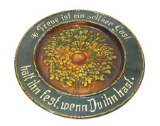  handbemalter Holzteller mit