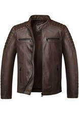Herren Echtleder Jacke Biker
