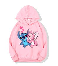 Lilo und Stitch Pulli Pullover Hoodie Rosa / Rosé  Größe - 100-160 Neu OVP