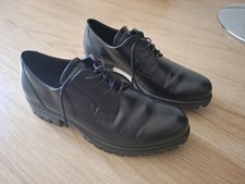 Ecco black leather shoes size
