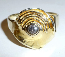 Künstl designer ring - künstl., aus