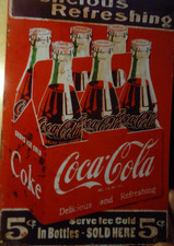 Retro Blechschild   COCA COLA