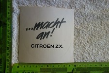 Alter Aufkleber Automobile CITROEN ZX  macht an
