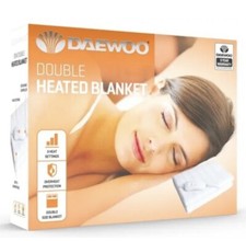 Daewoo elektrische Decke 3 Einstellungen beheizt unter dem Bett Winter Erwärmung 85W - DOPPELT