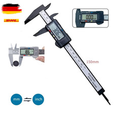 Digitaler Messschieber Schieblehre 0–150mm LCD Edelstahl mm/inch Digitalanzeige