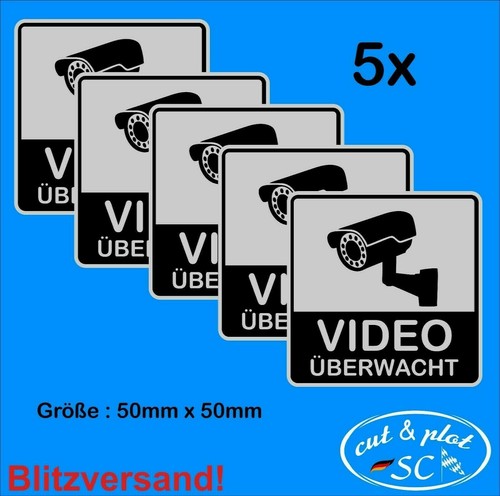 Warnaufkleber video - warnaufkleber,