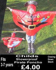Kinder Piraten Poncho passt