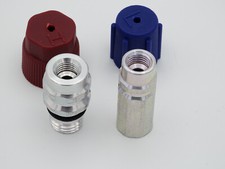 2x Klimaanlagen HD ND Service Anschlüss R134a für AUDI FORD OPEL SEAT SKODA VW