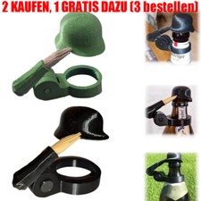 Soldat Gruß Bierflasche Helm,wiederverwendbar staubdicht Bierflasche Schutz Kapp