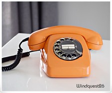 orange Vintage POST FeTAp 611-2  Telefon Tischtelefon  Telephone 70/80 er Jahre