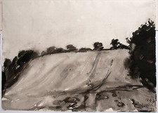 Klaus Fußmann, Aquarell 1979   Original und handsigniert !