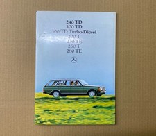 Mercedes W123 S123 Kombi T-Modell 250T 300TD Werbe Heft Prospekt Broschüre 06/80