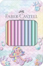 FABER-CASTELL 210910 - Buntstifte 10 Stück Jumbo Sparkle Pastell extra dicke und