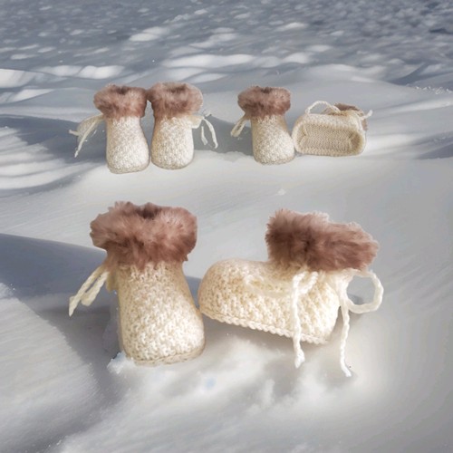 Babyschuhe gestrickt - babyschuhe, ❤️gestrickt