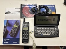 Ericsson MC16  Portable Pocket Pc Vintage PDA + GH688 Mobiltelefon Set