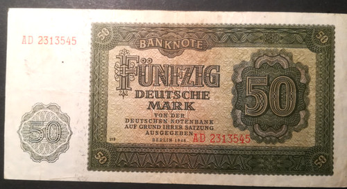 Fünfzig deutsche mark - fünfzig,