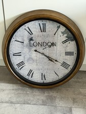 XXL VINTAGE Wanduhr „LONDON" 62 cm AntikLook röm. Zahlen Deko