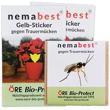 nemabest® Kombipack gegen Trauermücken Nematoden + Gelb-Sticker
