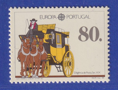 Portugal 1988 postkutsche - portugal,