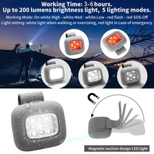 USB Rechargeable LED Clip On