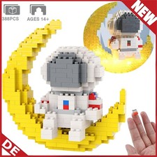 Mikro-Bausteine Astronautenmodell mit Lichtbauspielzeug, Mikro-Bausätze Kinder