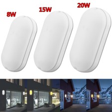 8W/15W/20W LED Feuchtraumleuchte Ovalleuchte Wandleuchte KaltWeiß Warmweiß IP65 