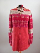 Dunque  Strickmantel rot-bunt