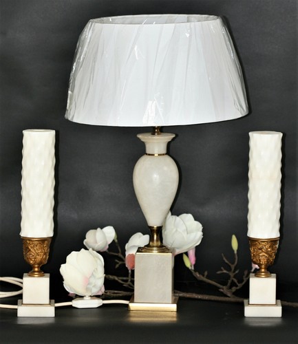 Marmor alte tischlampe und - marmor,