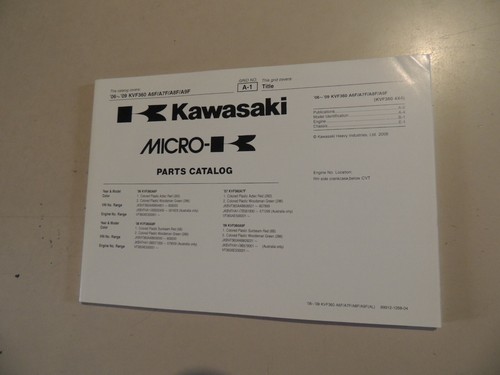 Parts catalog kawasaki kvf - parts,