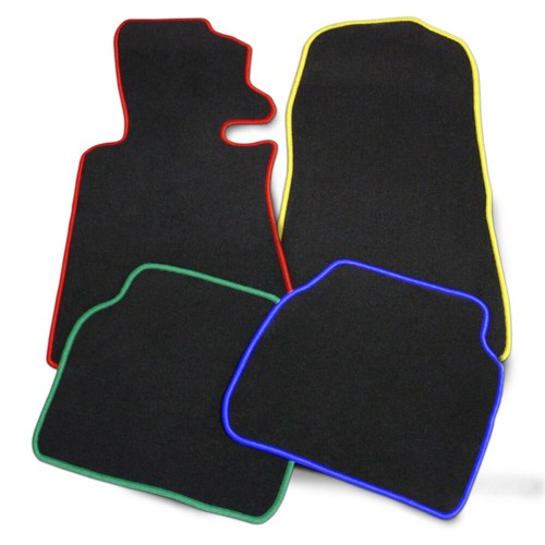 Velours fußmatten schwarz - velours,