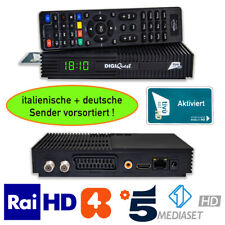 Tivusat HD Receiver mit Karte aktiviert ✅ DigiQuest Ti9 SAT DECODER TV SAT RAI +
