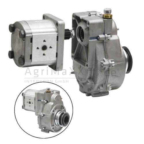 Vorsatzgetriebe mit pumpe - mit,