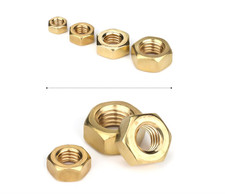 Messing-Sechskantmuttern DIN