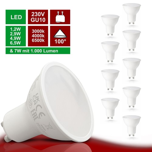 Led gu10 leuchtmittel 3w - leuchtmittel, 1,2w