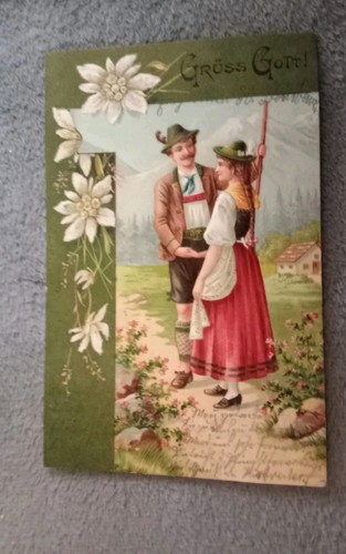 Bayern tracht lederhose - ak,