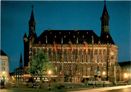 Rathaus aachen fotoverlag - rathaus,, aachen,
