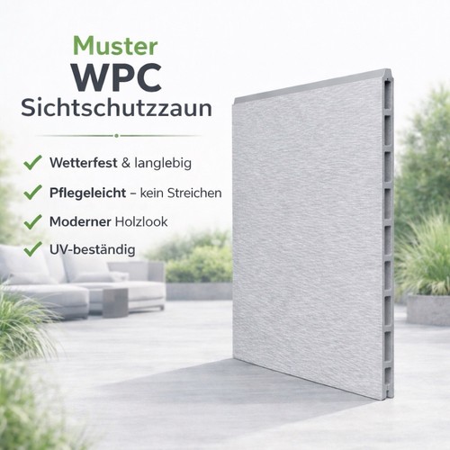 Muster wpc sichtschutzzaun - wpc,