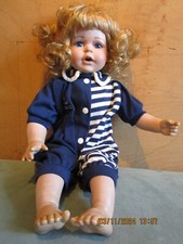 Künstlerpuppe, Lissi Doll, ca. 40cm, sitzend ca. 28cm