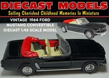 1964 FORD MUSTANG CABRIO; NEU OHNE BOX SAMMLER DIECAST MODELL IM MASSSTAB 1:43