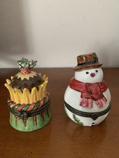 2x Villeroy & Boch Porzellandose Schmuckdose Pillendose V&B