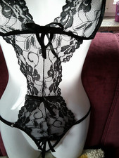 Sexy Damen - Body  Fb . Schwarz  Gr . ONE SIZE  NEU !