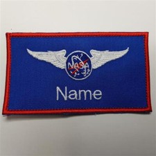 NASA PILOT WING NAMETAG