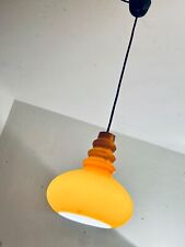 60er 70er  Peill &Putzler  Deckenlampe Pendelleuchte Orange  lamp