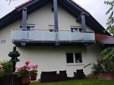 Balkongeländer Bausatz VSG-Glas Geländer Balkon Treppe Terrasse Neu!