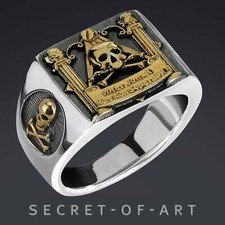 Freimaurer Ring Masonic 925